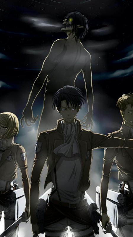 Атака титанов отряд Леви