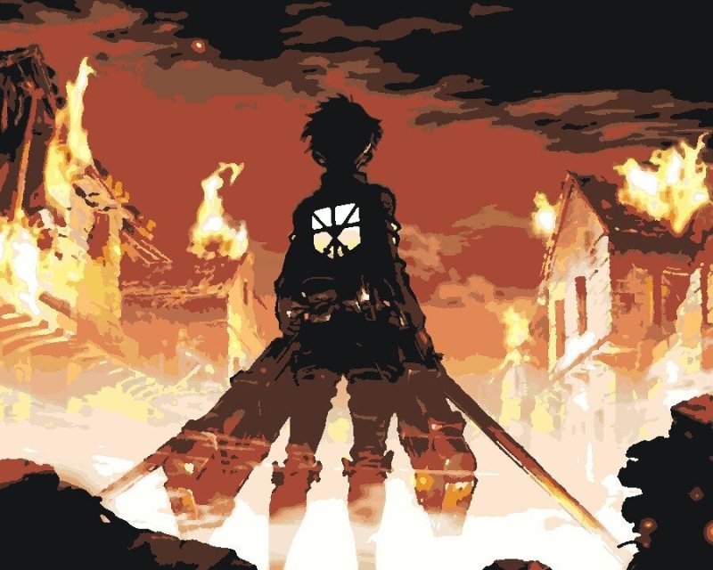 Эрен Йегер Огненный Титан