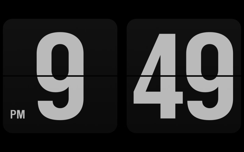 Перекидные часы на рабочий стол