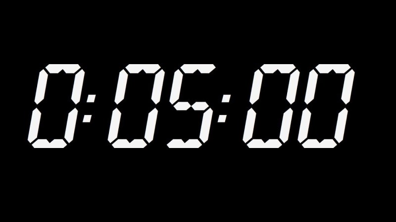 Часы с таймером обратного отсчета