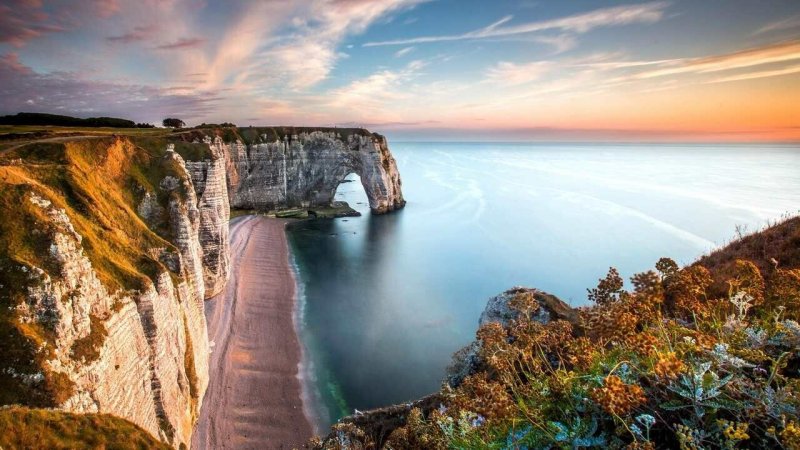 Франция Утес Этрета