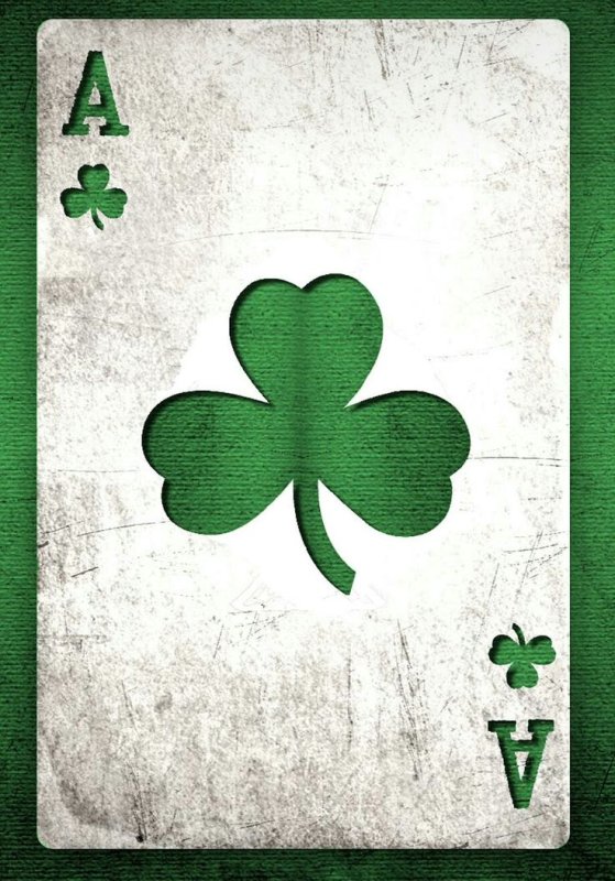 Четырёхлистный Клевер символ удачи