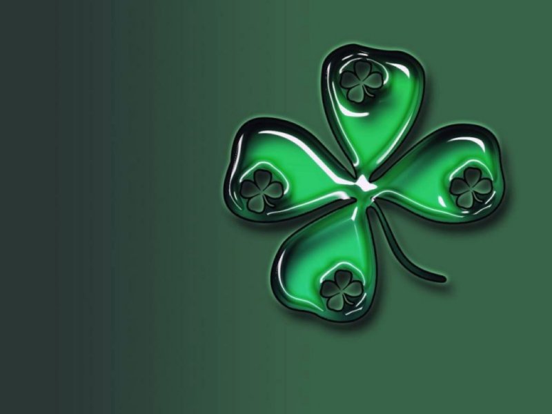 Четырёхлистный Клевер символ удачи