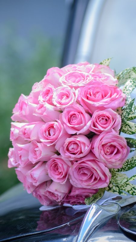 Букет розовых роз