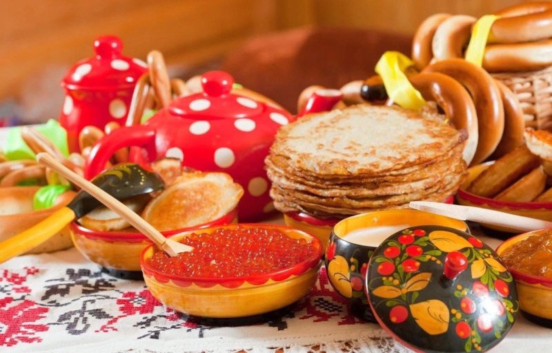 Традиционное угощение на Масленицу