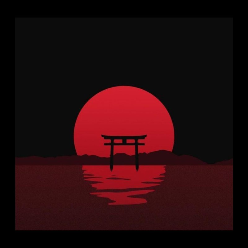 Темный фон в японском стиле