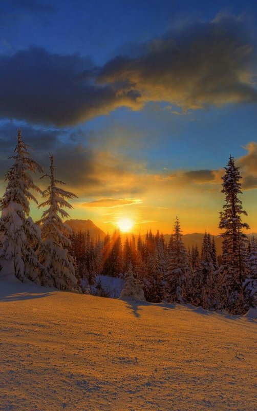 Зима пейзаж