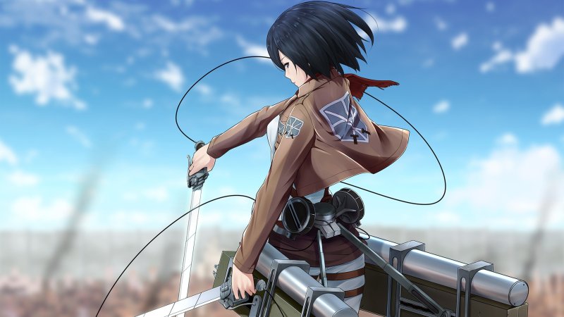 Атака титанов Микаса Аккерман