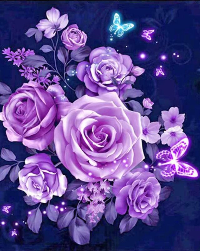 Фиолетовые розы