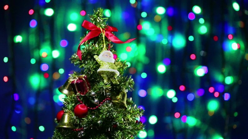 Красивая елка на новый год