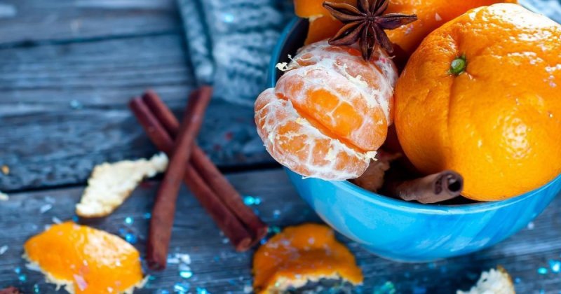 Новогодний мандарин.