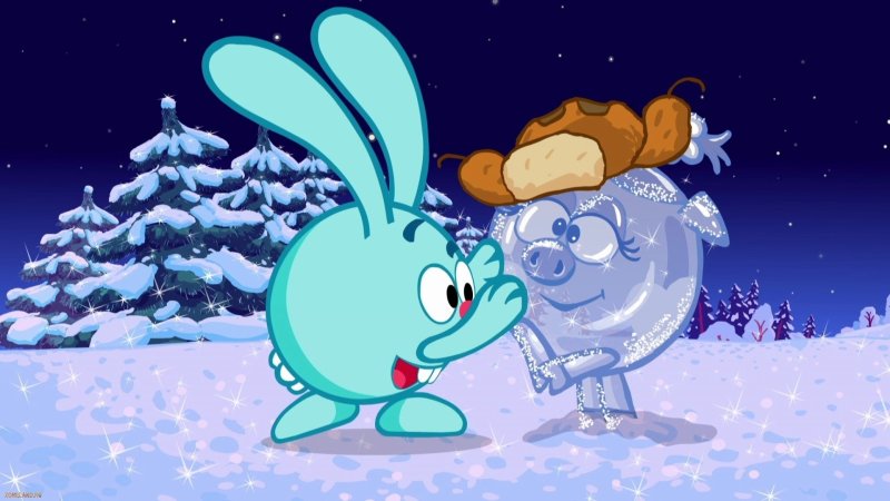 Зима из мультфильма