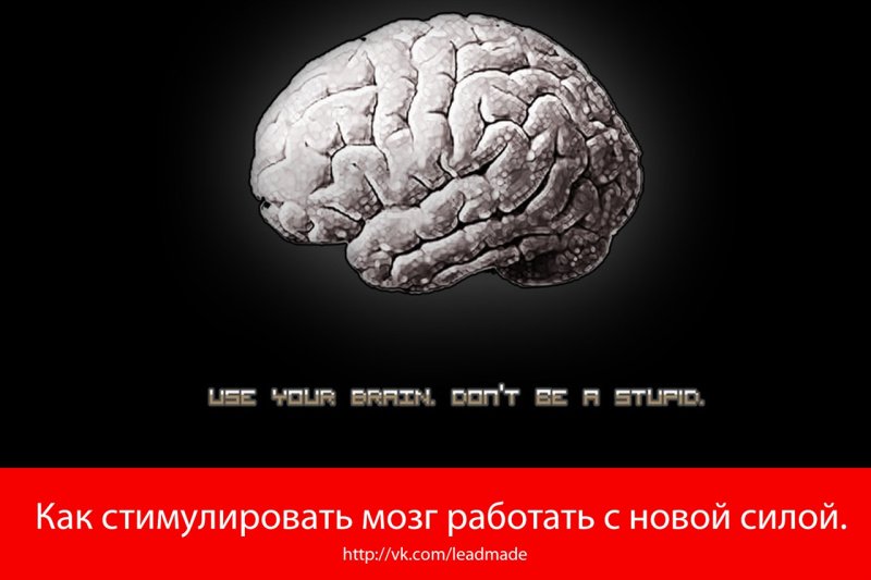 Мозг на темном фоне