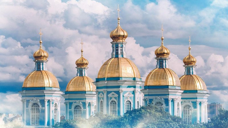 Никольский морской собор в Санкт-Петербурге купол