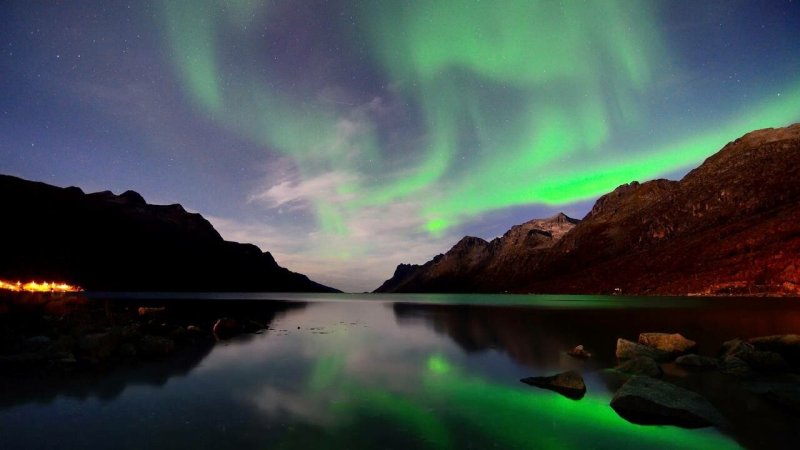 Чукотка Северное сияние