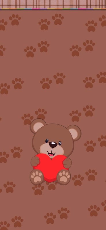 Милый фон с мишками