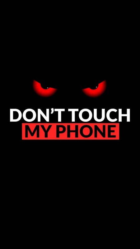 Don't Touch my Phone экран блокировки