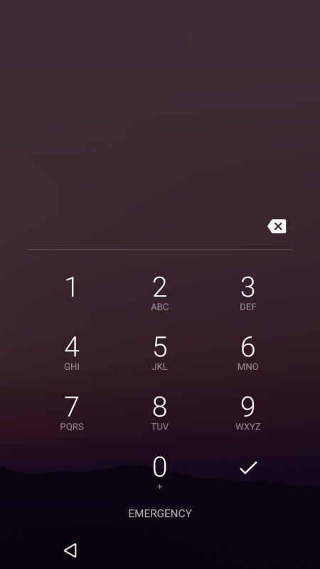 Экран ввода пароля андроид