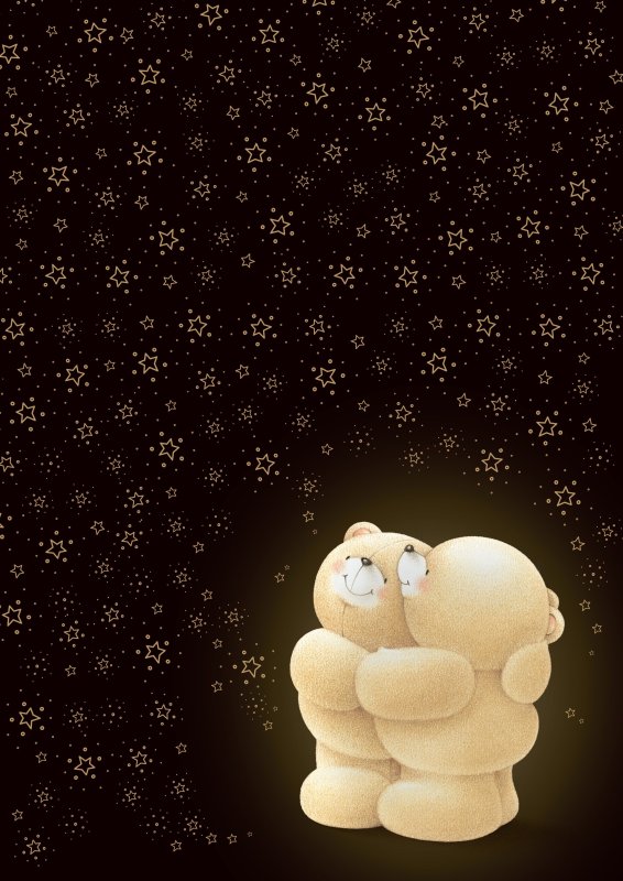 Красивый фон с мишками