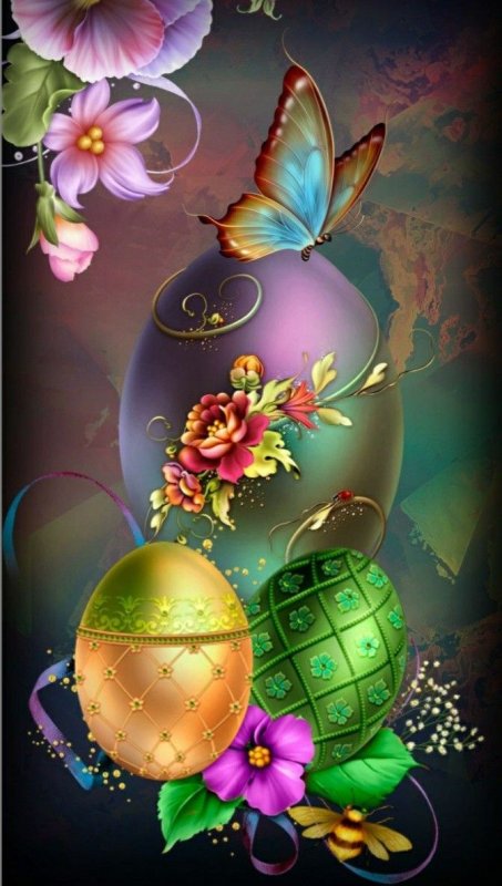 Пасхальные заставки на смартфон