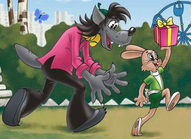 Ну погоди волк и заяц