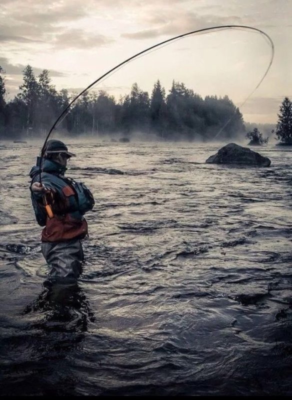 Фон рыбалка