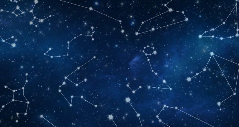 Звёздное небо с зозвездиями