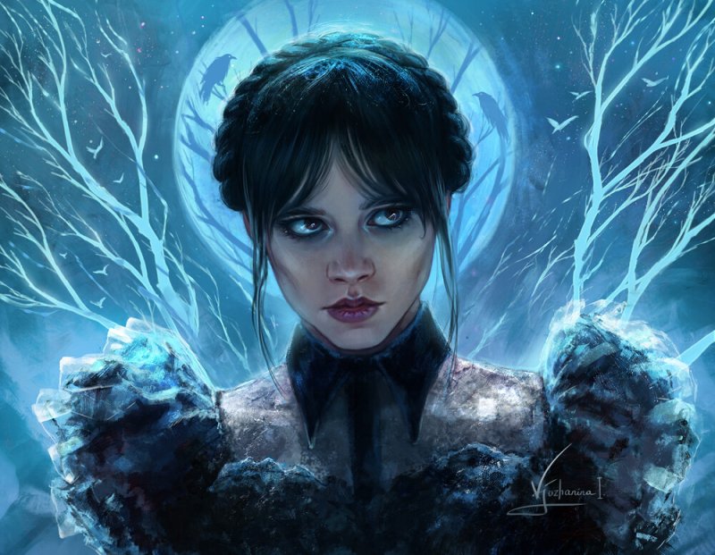 Энид из Уэнсдей арт