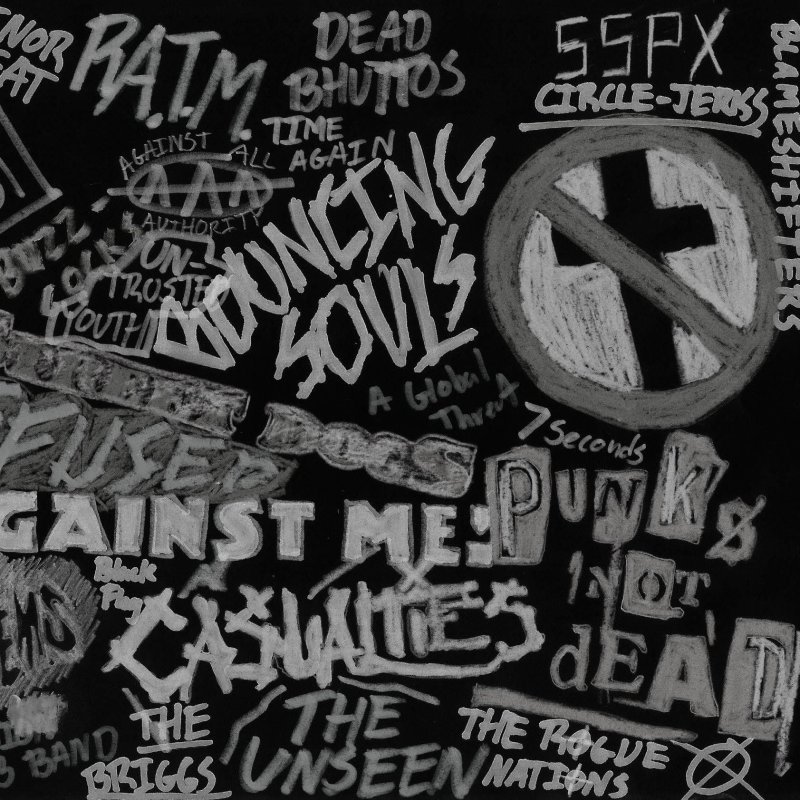 Обои в стиле панк рок