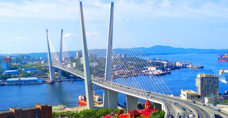 Мост золотой Рог Владивосток