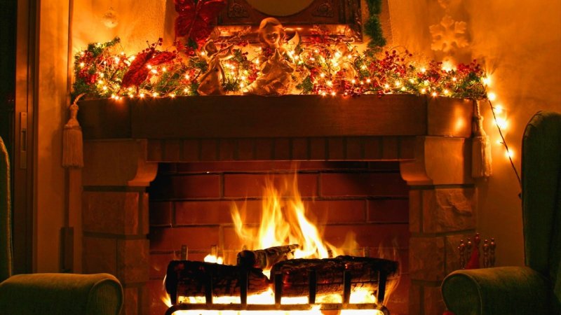 Новогодний камин