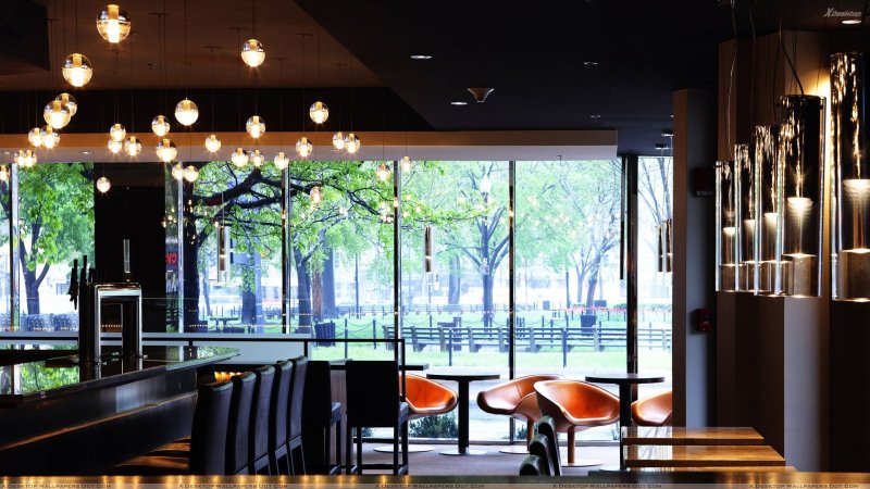 Ресторан с панорамными окнами