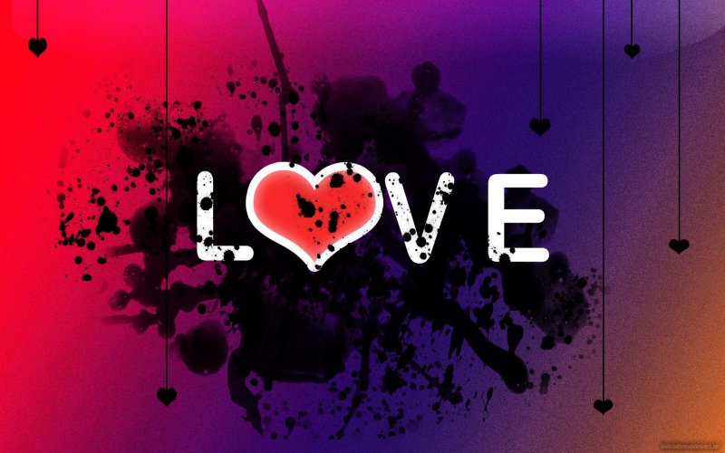 Фон с надписью Love