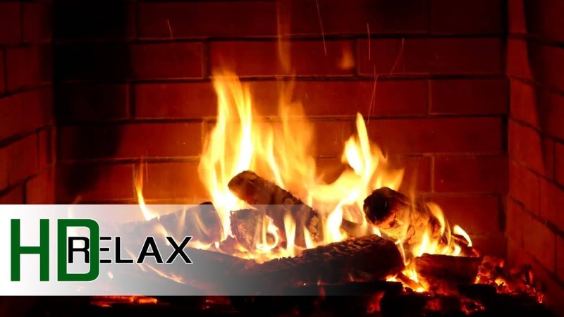 Горящий камин на телевизор