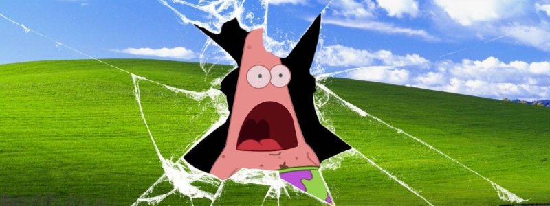 Разбитый экран виндовс