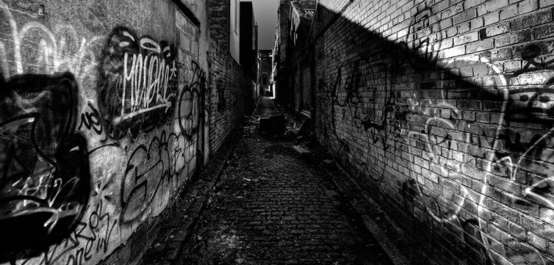 Граффити черно белое