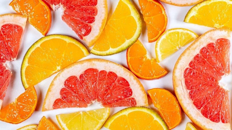 Цитрус дольки грейпфрут