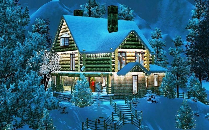 Сказочный зимний дом