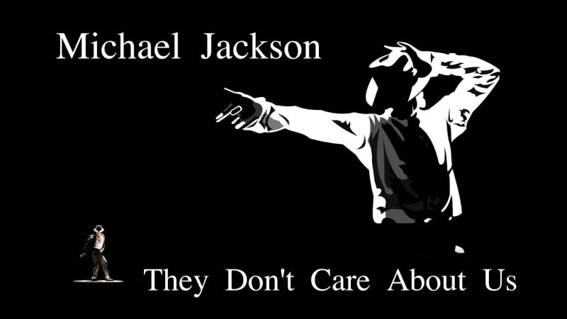 Michael Jackson на черном фоне