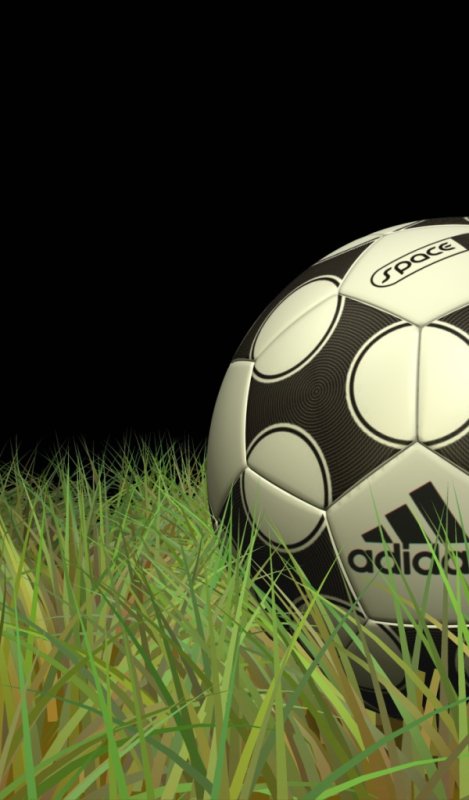 Красивый футбольный мяч