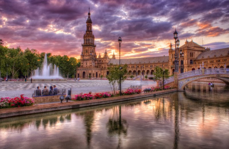 Алькасар Испания Севилья фонтан