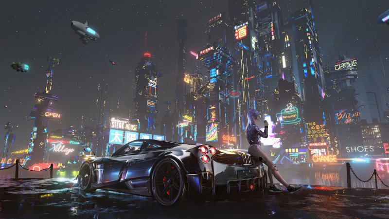 Фон Cyberpunk 2077 4k