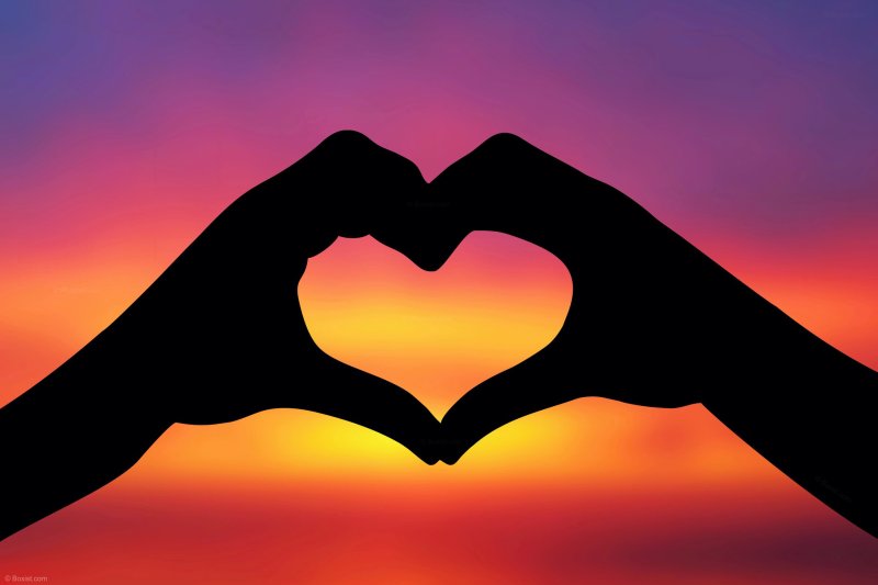 Красивое сердце в руках