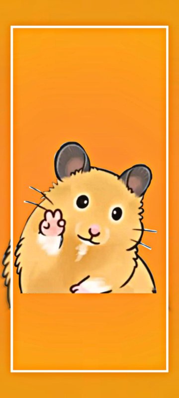 Заставка на телефон хомячок