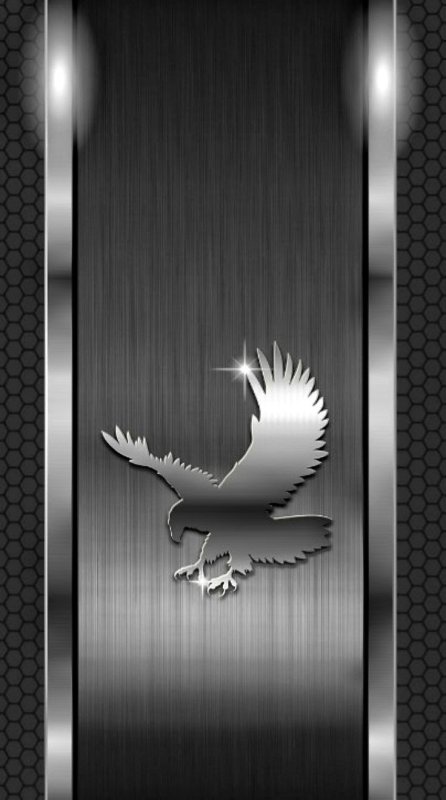 Серебристая заставка на телефон