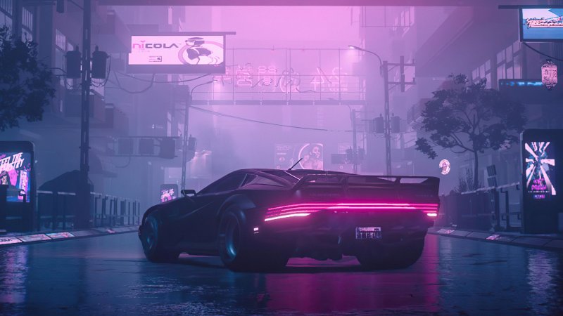 Фон Cyberpunk 2077 4k