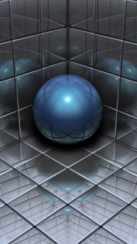 Абстракция металлические шары