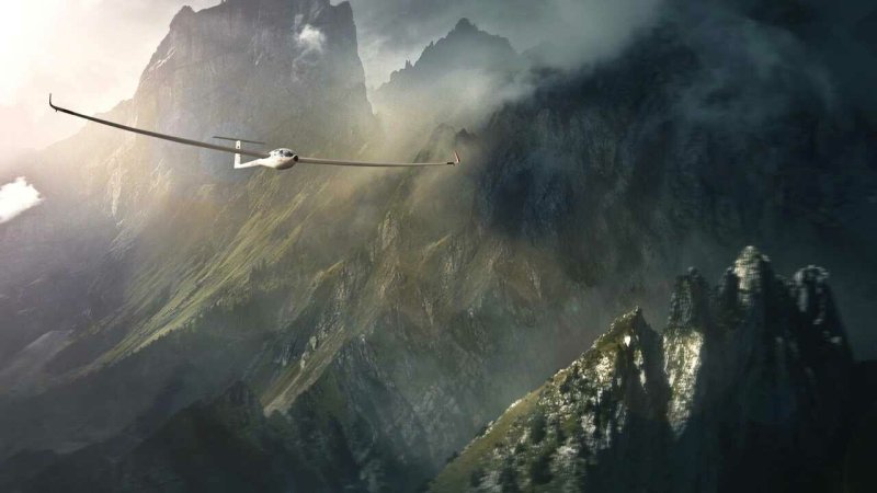 Самолет в горах