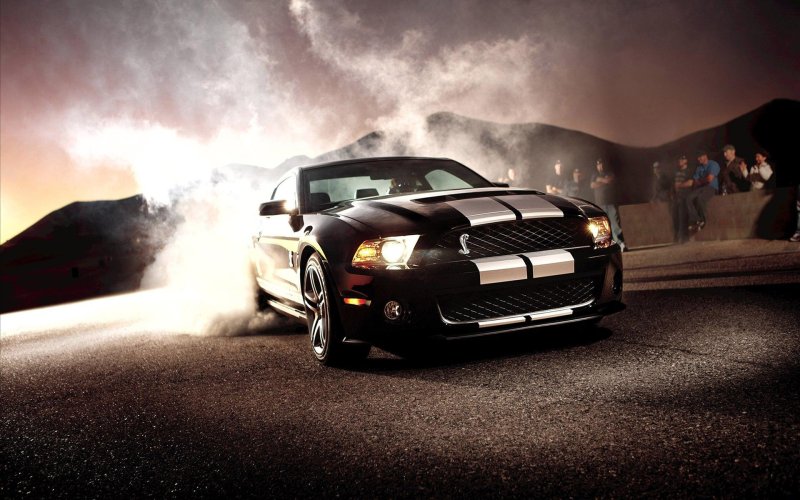 Форд Мустанг gt 500 черный