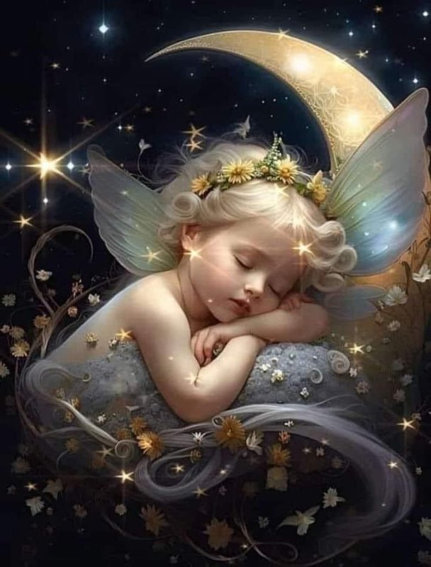 Ангелочки спокойной ночи без фона